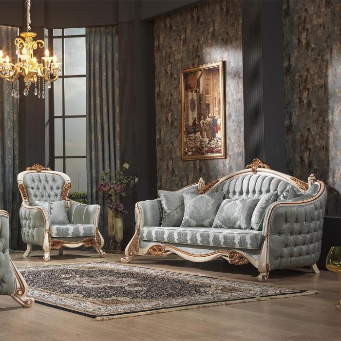 Lyxiga möbler Högkvalitativ soffa vardagsrum soffor hand