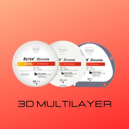 zirkoniumskiva 3D Multilayer